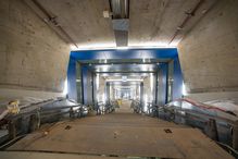 Les travaux du «tunnel de la rampe» sont l'un des trois chantiers qui font partie d’un projet global de réfection issu de la volonté de mettre à niveau – et d’embellir – les abords du pavillon-phare de l’Université de Montréal.