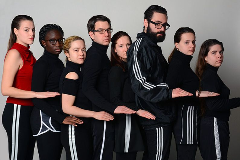 De gauche à droite: Évelyne Leblanc, Hawa Niang, Marianne Martin, Louis Vézina, Élodie Mailloux, Christopher Fenerdjian, Marie Calvet et Elizabeth Gravel. Ils joueront dans «Google plus plus» avec leurs collègues Dominique Denoncourt et Kenny Lafrenière (Marie Calvet ne sera pas du spectacle). De gauche à droite: Évelyne Leblanc, Hawa Niang, Marianne Martin, Louis Vézina, Élodie Mailloux, Christopher Fenerdjian, Marie Calvet et Elizabeth Gravel. Ils joueront dans «Google plus plus» avec leurs collègues Dominique Denoncourt et Kenny Lafrenière (Marie Calvet ne sera pas du spectacle).