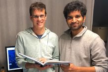 Daniel Zenklusen (left) and his doctoral student Srivathsan Adivarahan.