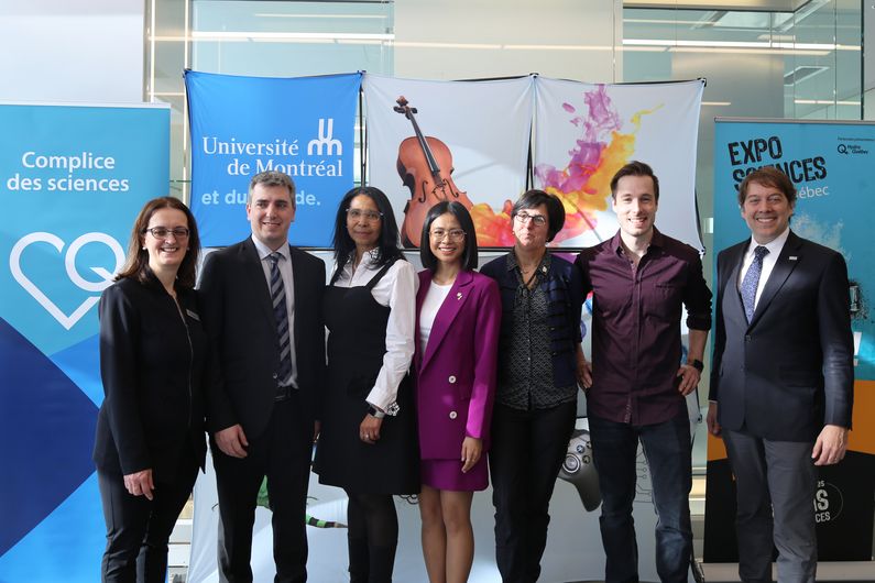 Lancement officiel de la finale québécoise des Expo-sciences 2020 en présence notamment de Mathieu Gervais, sous-ministre adjoint à la Science et à l’Innovation, et de Luc Langevin, porte-parole du Réseau Technoscience. 