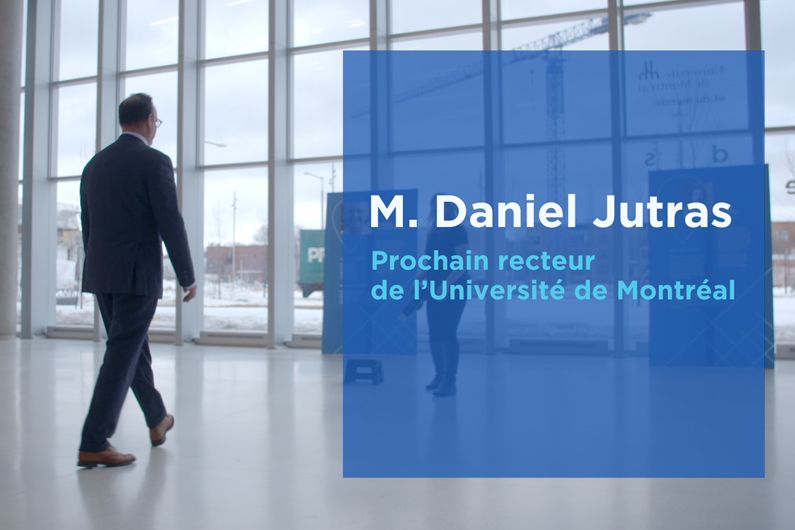 M. Daniel Jutras, prochain recteur de l'Université de Montréal