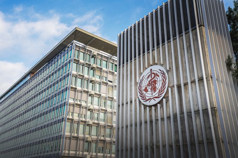 Le siège social de l'Organisation mondiale de la santé à Genève