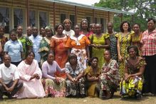 Les participantes et participants à une formation donnée en 2009 au Congo dans un précédent projet du réseau Hygeia.