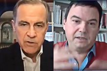 Mark Carney (à gauche) et Thomas Piketty
