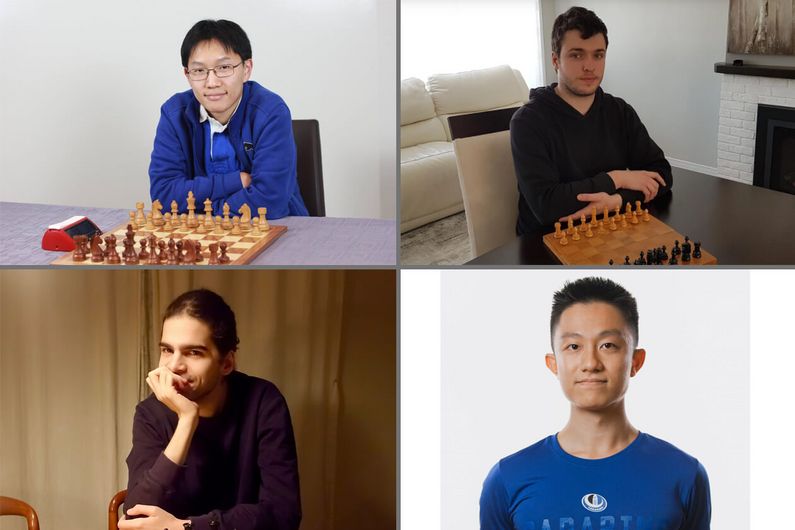 L’équipe d’étudiants qui a représenté l’UdeM au Championnat d'échecs universitaire canadien: Henri Zhu, Olivier Lalonde, Raphaël Lima-Barbosa et Hou Han Zhang.