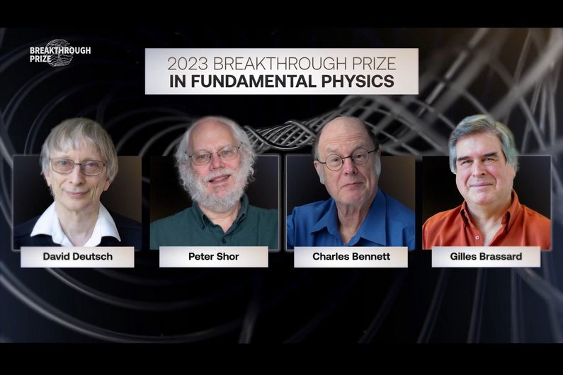 Bennett, Brassard, Deutsch, Shor: prix Breakthrough en physique fondamentale 2023