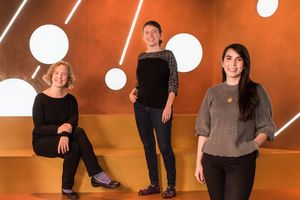 De gauche à droite: Marie-Eve Naud, Frédérique Baron et Nathalie Ouellette.