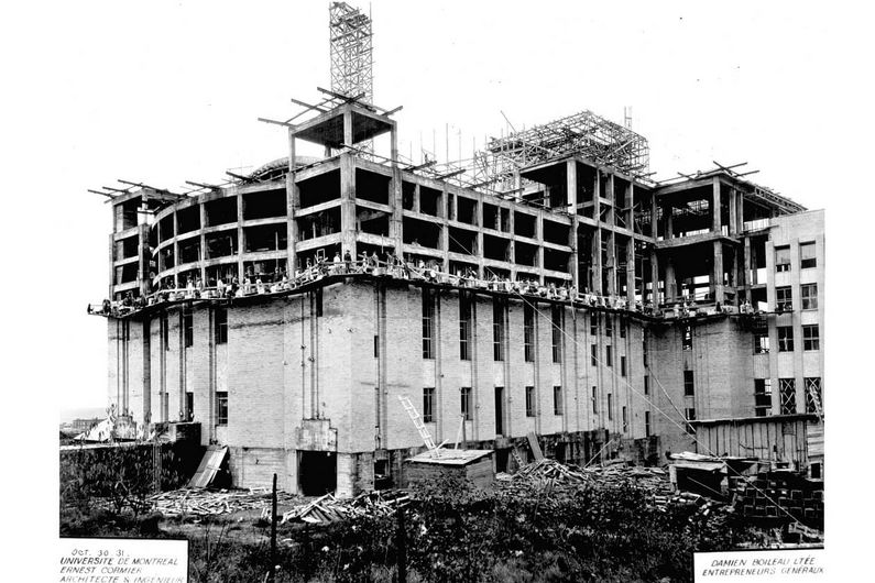 La construction de l'UdeM en 1931