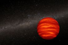 This artist's concept shows a "brown dwarf," a space object more massive than a planet but smaller than a star. Brown dwarfs usually have binary companions, but as they age some of these binary systems gravitationally fall apart, and each brown dwarf goes its separate way, according to a study led by Université de Montréal astronomer Clémence Fontanive.