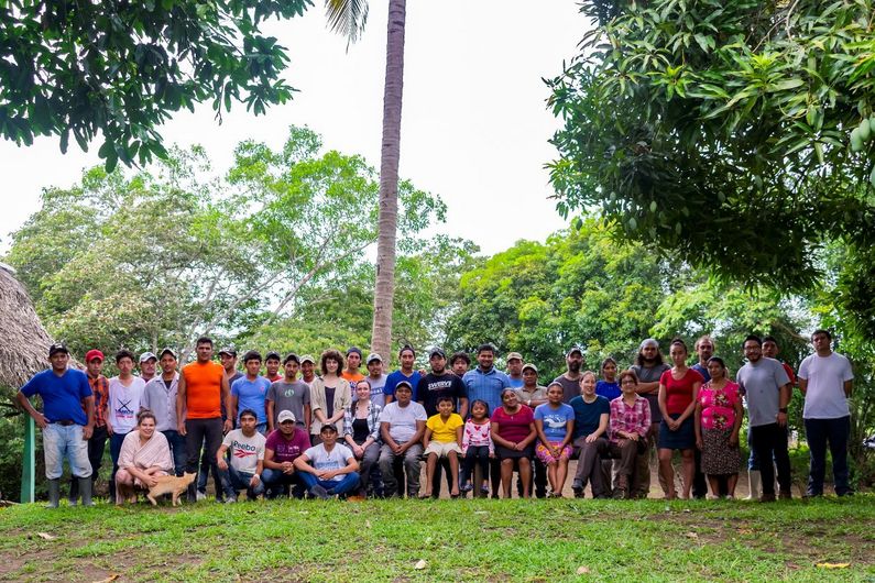 The Proyecto Arqueológico Ucanal team at the Mayan site of Ucanal, located in northern Guatemala.