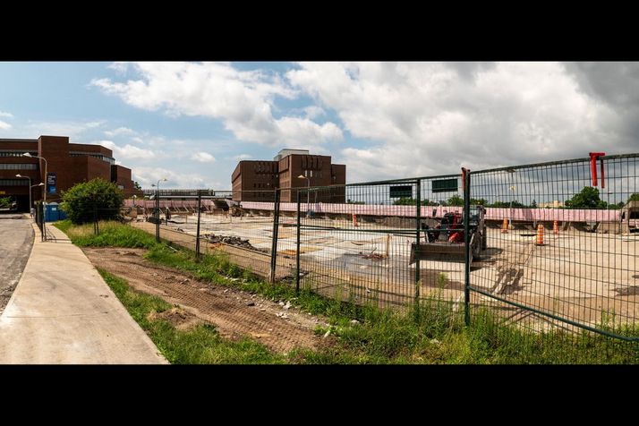 Travaux de réfection du garage Louis-Colin: première phase