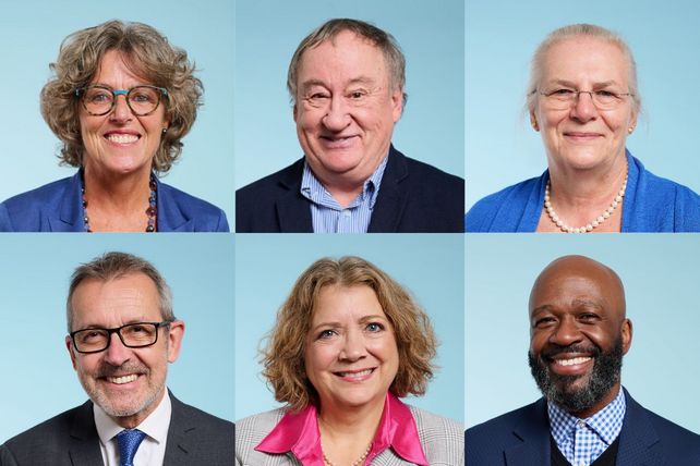 Françoise Armand, Denis Gougeon, Anne-Marie Mes-Masson, René Doyon, Sylvie Belleville et Frantz Saintellemy