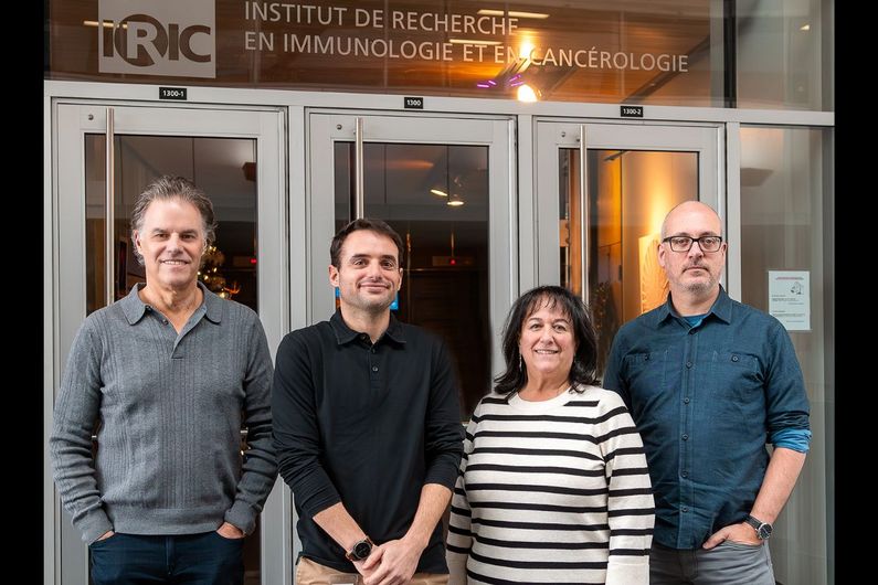 Sylvain Meloche, Simon Mathien, Manon Valiquette and Patrick Gendron.