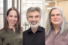 Catherine Régis, Yoshua Bengio and Gilles Brassard