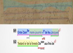 Archive extract processed by Transkribus