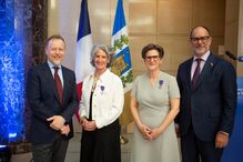 Éric Lamouroux, Valérie Amiraux, Marie-Josée Hébert et Daniel Jutras