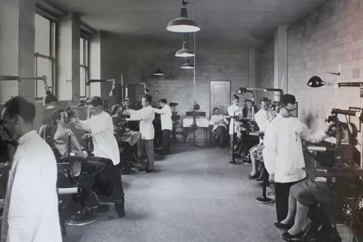 La Clinique progresse peu à peu, ici en 1949 