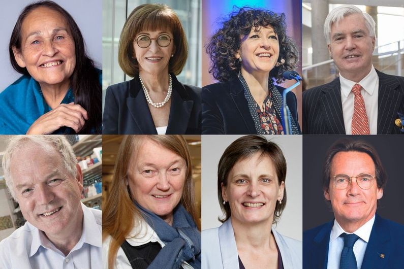 Joséphine Bacon, Madeleine Careau, Emmanuelle Charpentier, Jacques Courtois, sir Michael Houghton, Suzanne Lacasse, Corinne Le Quéré et Pierre Karl Péladeau Joséphine Bacon, Madeleine Careau, Emmanuelle Charpentier, Jacques Courtois, sir Michael Houghton, Suzanne Lacasse, Corinne Le Quéré et Pierre Karl Péladeau