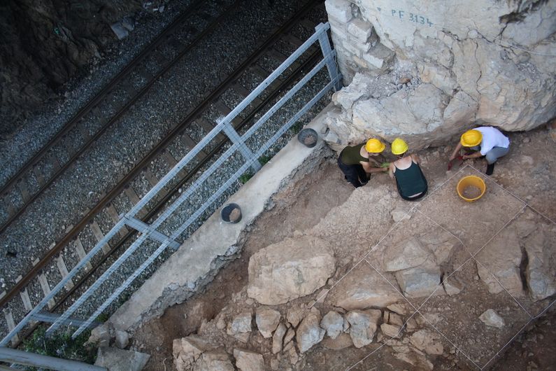  Riparo Bombrini pendant l'excavation