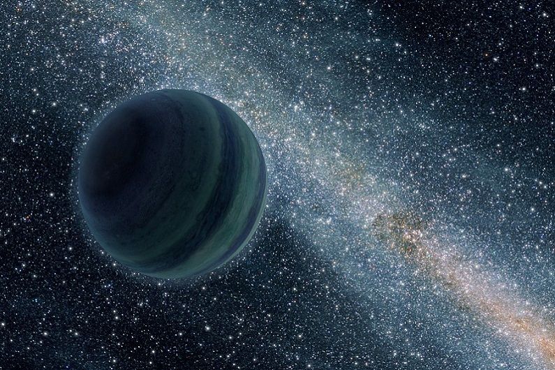 An artist’s conception of a free-floating planet-analog courtesy. 