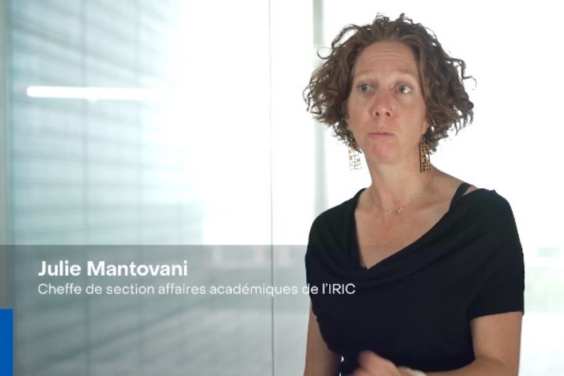 Julie Mantovani, chef de section des affaires académiques à l’IRIC