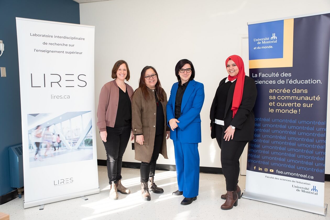 Laurence Pelletier, Silvia Nakano, Olivier Bégin Caouette et Eya BenHassine