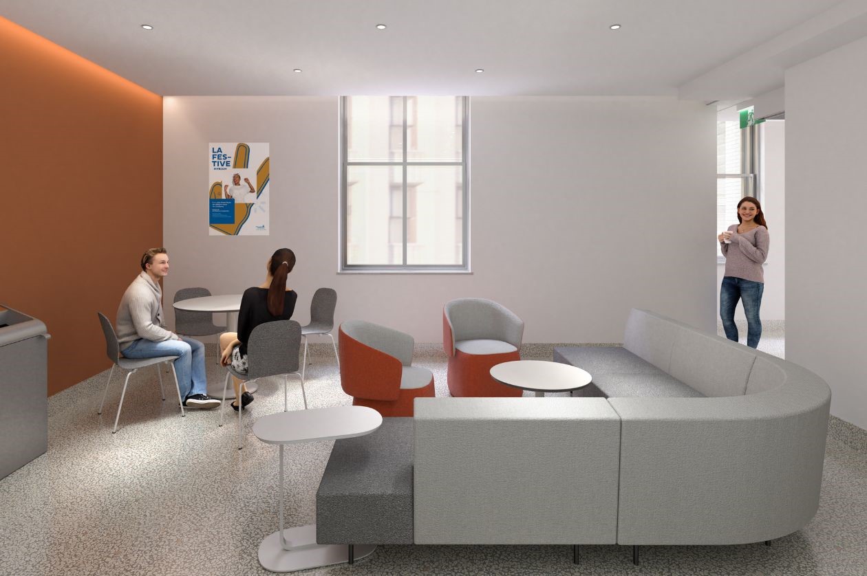 Pavillon Roger-Gaudry, aire de vie étudiante et de repas Pavillon Roger-Gaudry, aire de vie étudiante et de repas