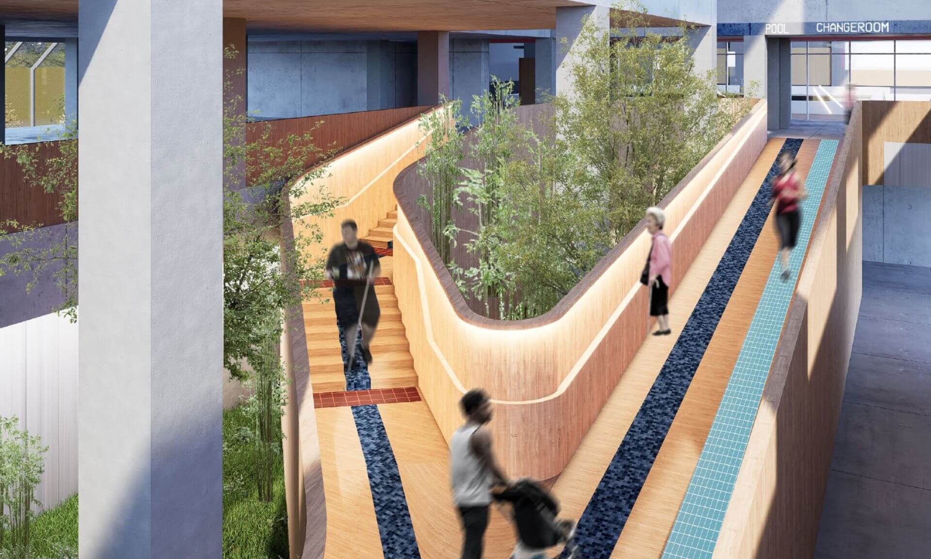 2e prix: Tiffany Chui, Kyle Wong, Gavyn Cheung, Lincoln Uy et Jeff Man (Toronto Metropolitan University, Canada — Architecture) 