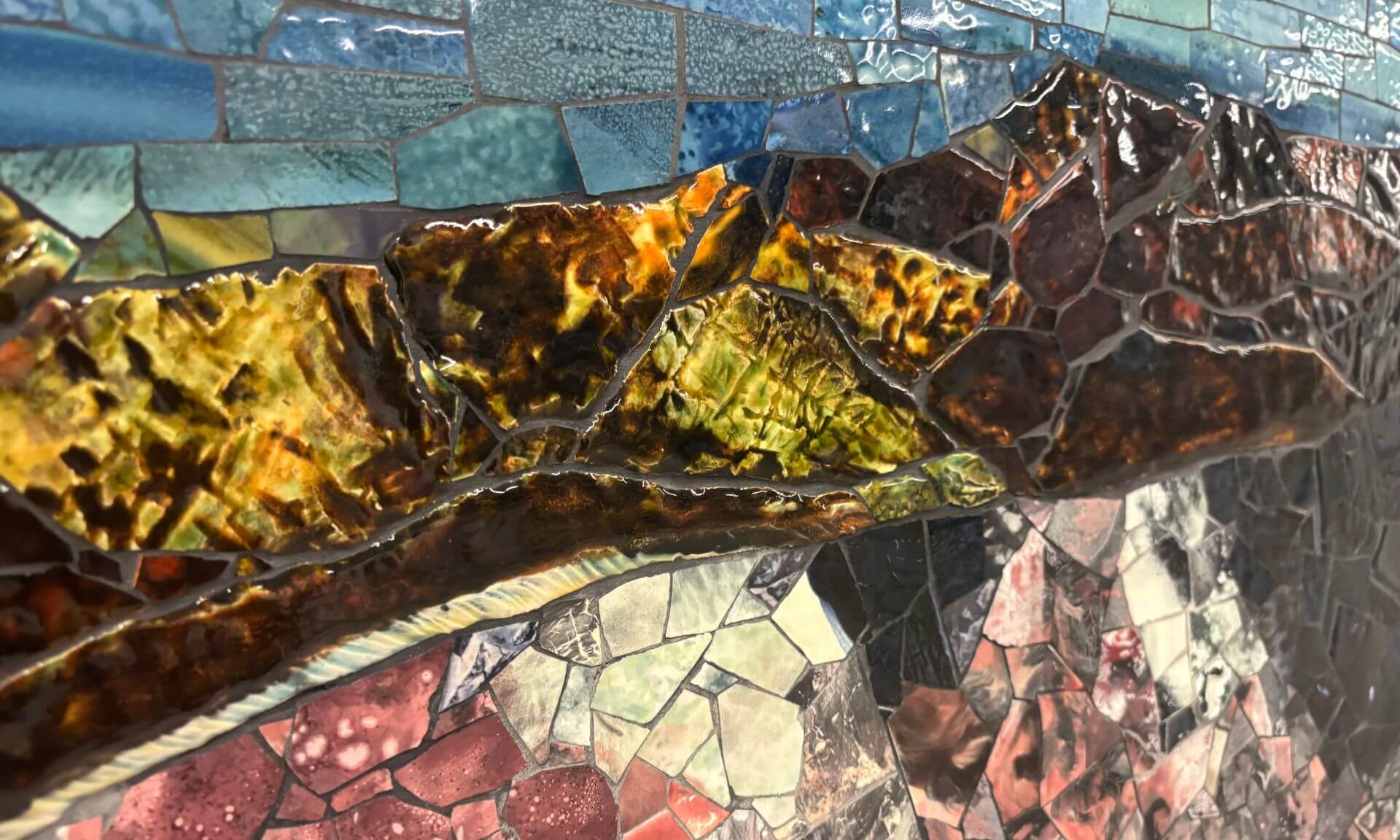 Détail du «Mont habité» de Manuel Mathieu