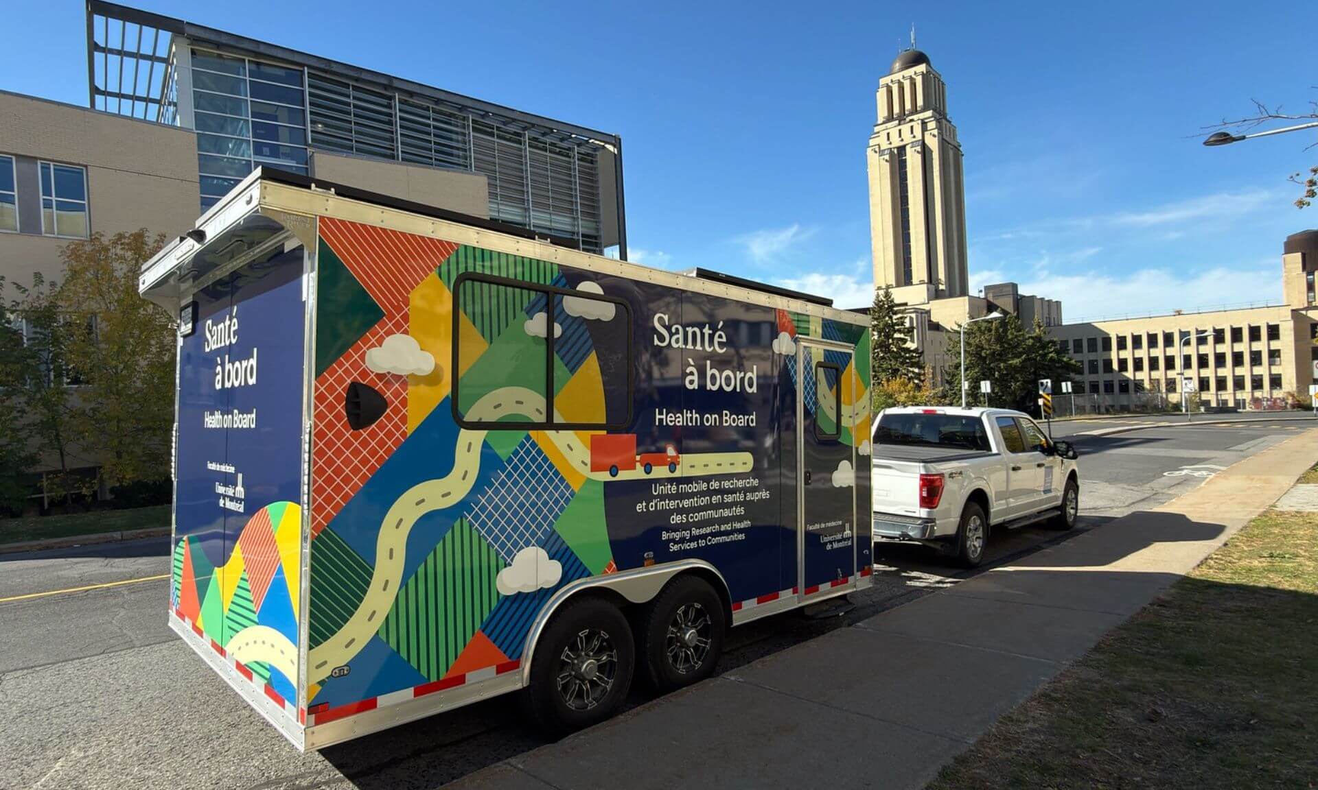 Santé à bord, une unité mobile de recherche et d’intervention en nutrition pour aller à la rencontre des communautés en région éloignée.