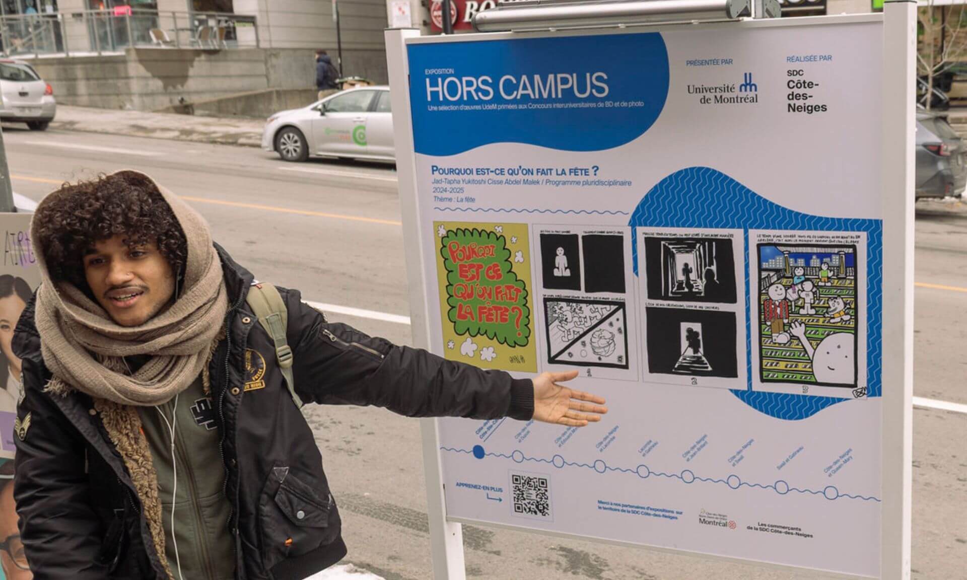 Jad-Tapha Yukitoshi Cissé Abdel Malek présente sa BD «Pourquoi est-ce qu’on fait la fête?»