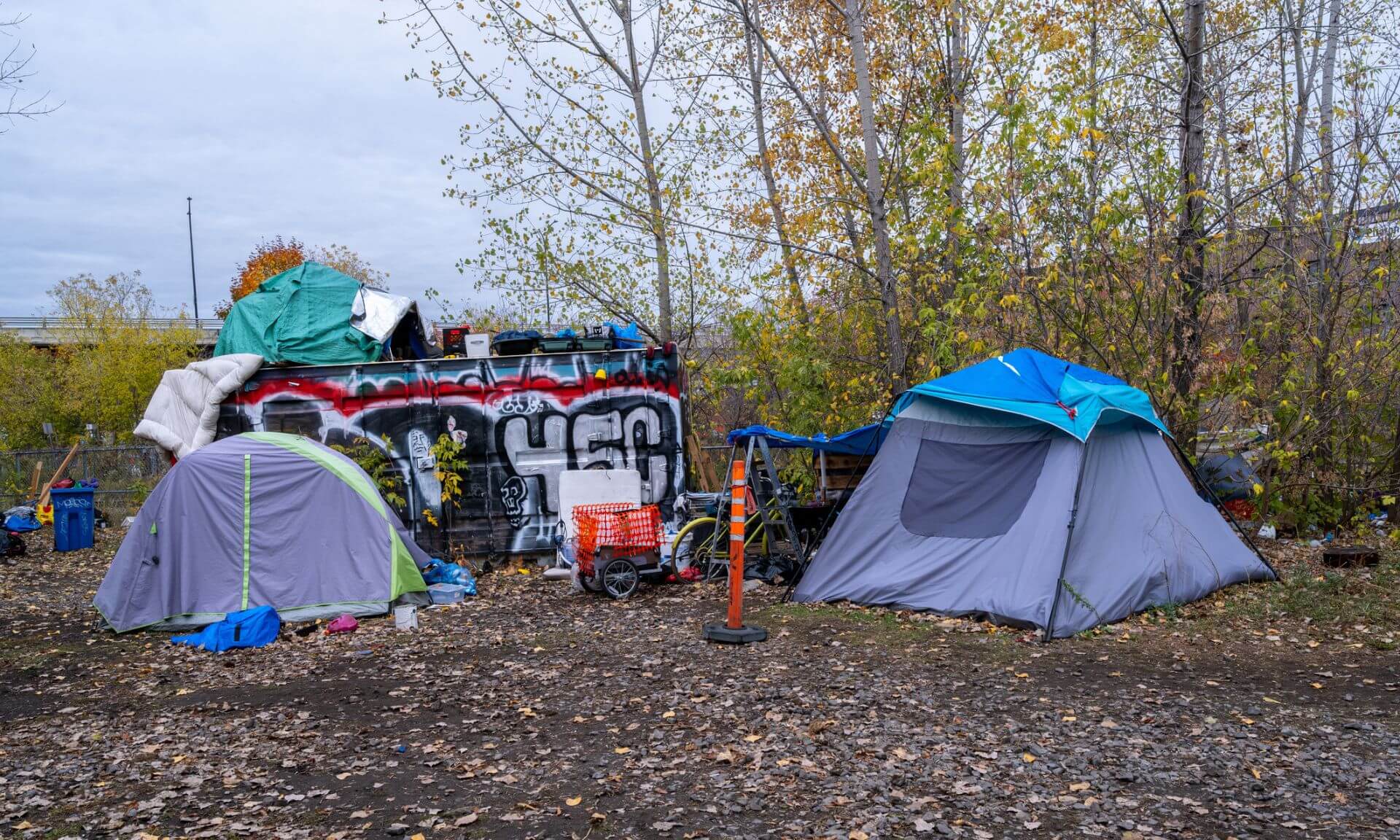 Les campements et leur démantèlement forcé constituent «l'une des violations les plus graves du droit au logement au Canada, selon Sue-Ann MacDonald. Les démantèlements sont toujours justifiés par les mêmes raisons: risque d'incendie, violence, criminalité, mais ce sont des histoires où les gens perdent tout, leurs effets personnels, leurs communautés, leurs lieux d'ancrage et d'appartenance».