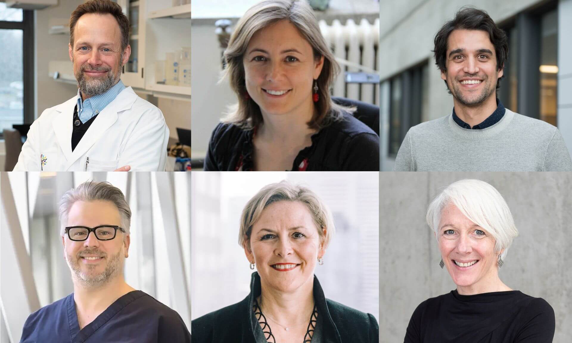 Gilbert Bernier, Hélène Girouard, Ravi Rungta, François Carrier, Diane Francoeur et Roxane Maranger