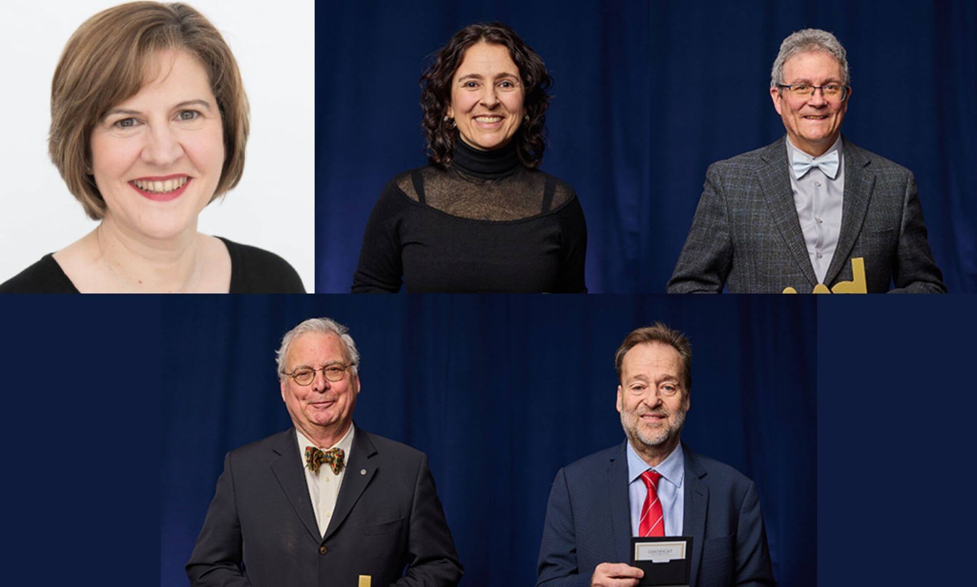 Marie-Josée Hébert, Judy Morris, Alain Desjardins, Georges L’Espérance et André Luyet