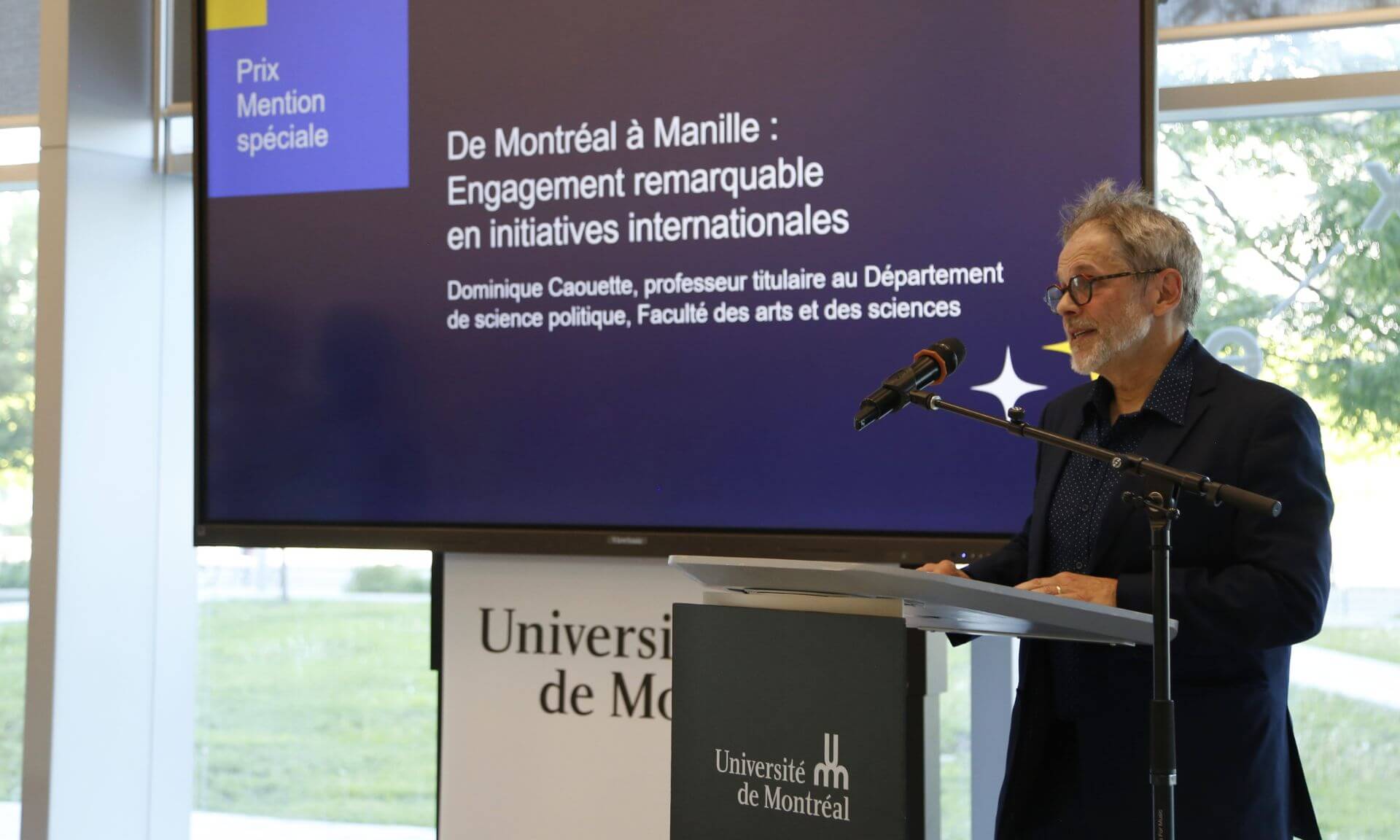 Dominique Caouette, professeur titulaire du Département de science politique