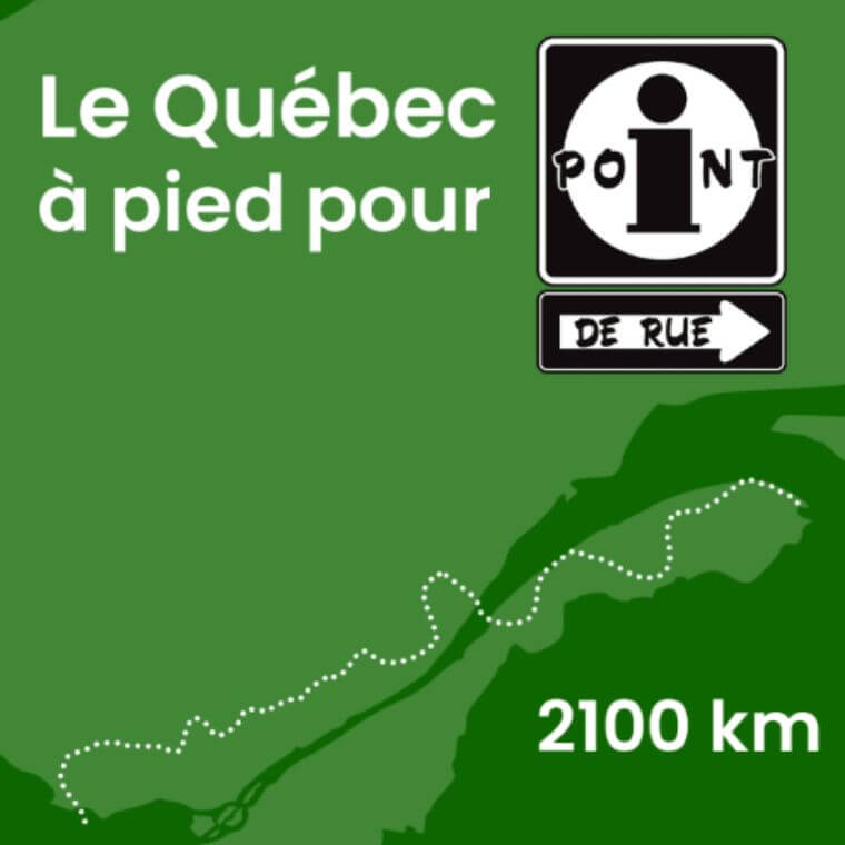 Une carte montrant le trajet parcouru sur le Sentiel national