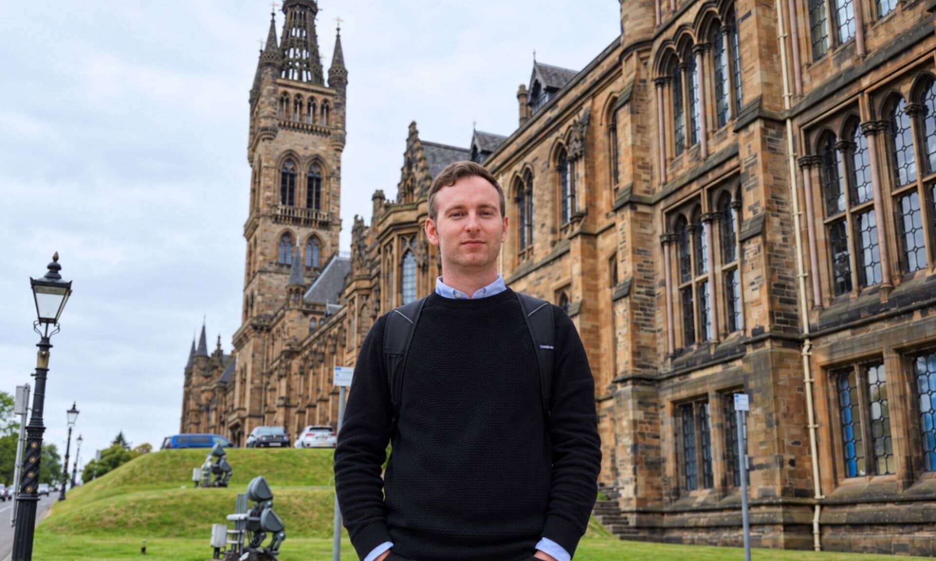 Philippe Mongrain à la conférence annuelle de l'European Political Science Association à Glasgow, en 2023, tandis qu’il amorçait son postdoctorat à l'Université d'Anvers.