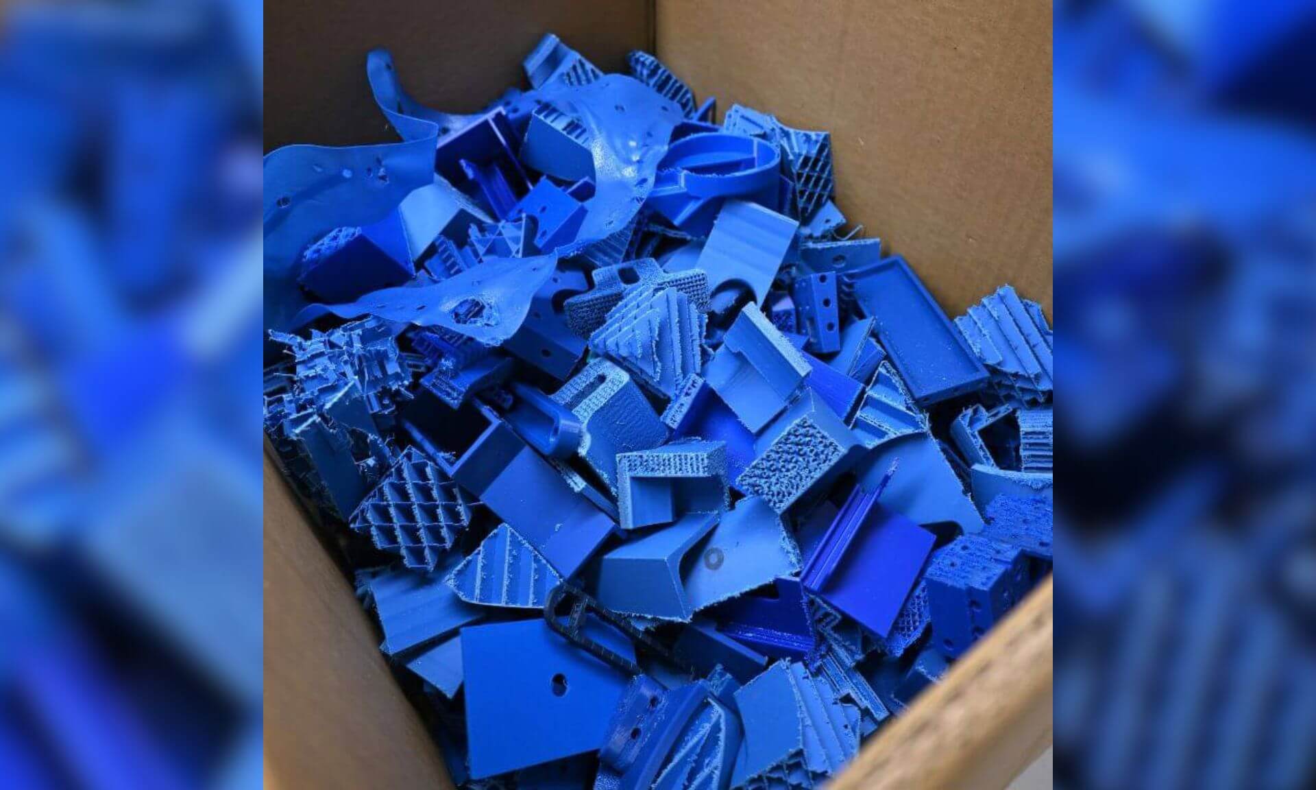 More than 40 kg of 3D printing scraps were reused.