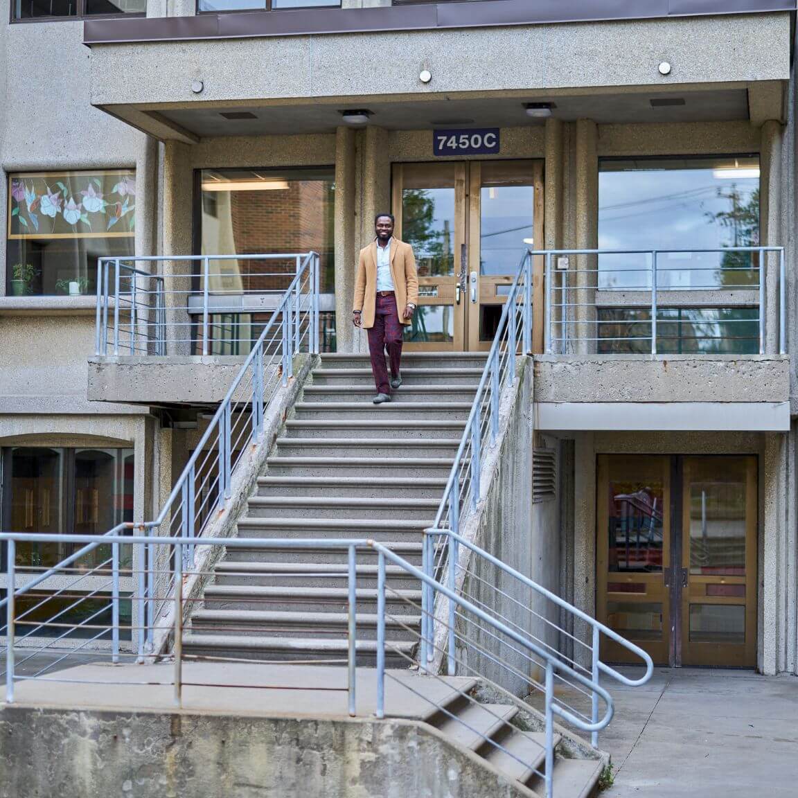 L’école secondaire Joseph-François-Perrault, dans le quartier Saint-Michel, à Montréal, un lieu déterminant dans la trajectoire de Wolf Thyma.