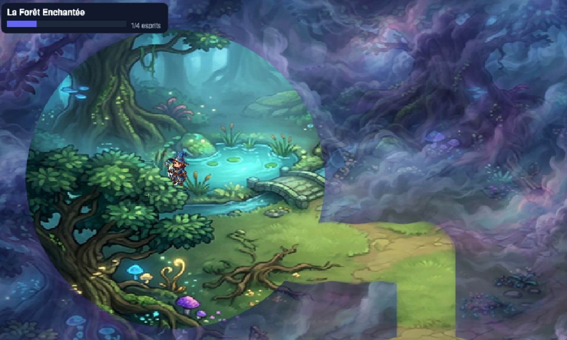 Une capture d'écran du jeu «Brume Quest», réalisé par Anas El Ghoudane, Anton Messmer et Martine Semaan, et ayant gagné la deuxième place.