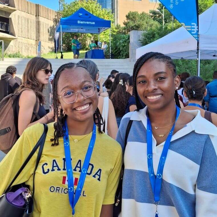 Sara Cepisol en compagnie de son amie Cassandra Villeneuve