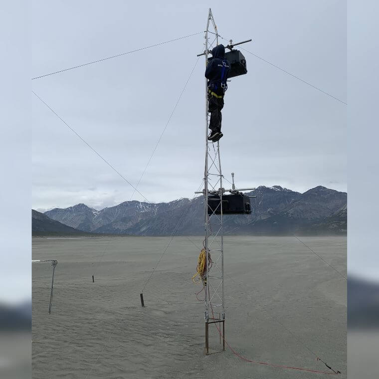 Arnold Downey a échantillonné à l’été 2021 des particules de différentes tailles dans la vallée ’A’ą̈y Chù’