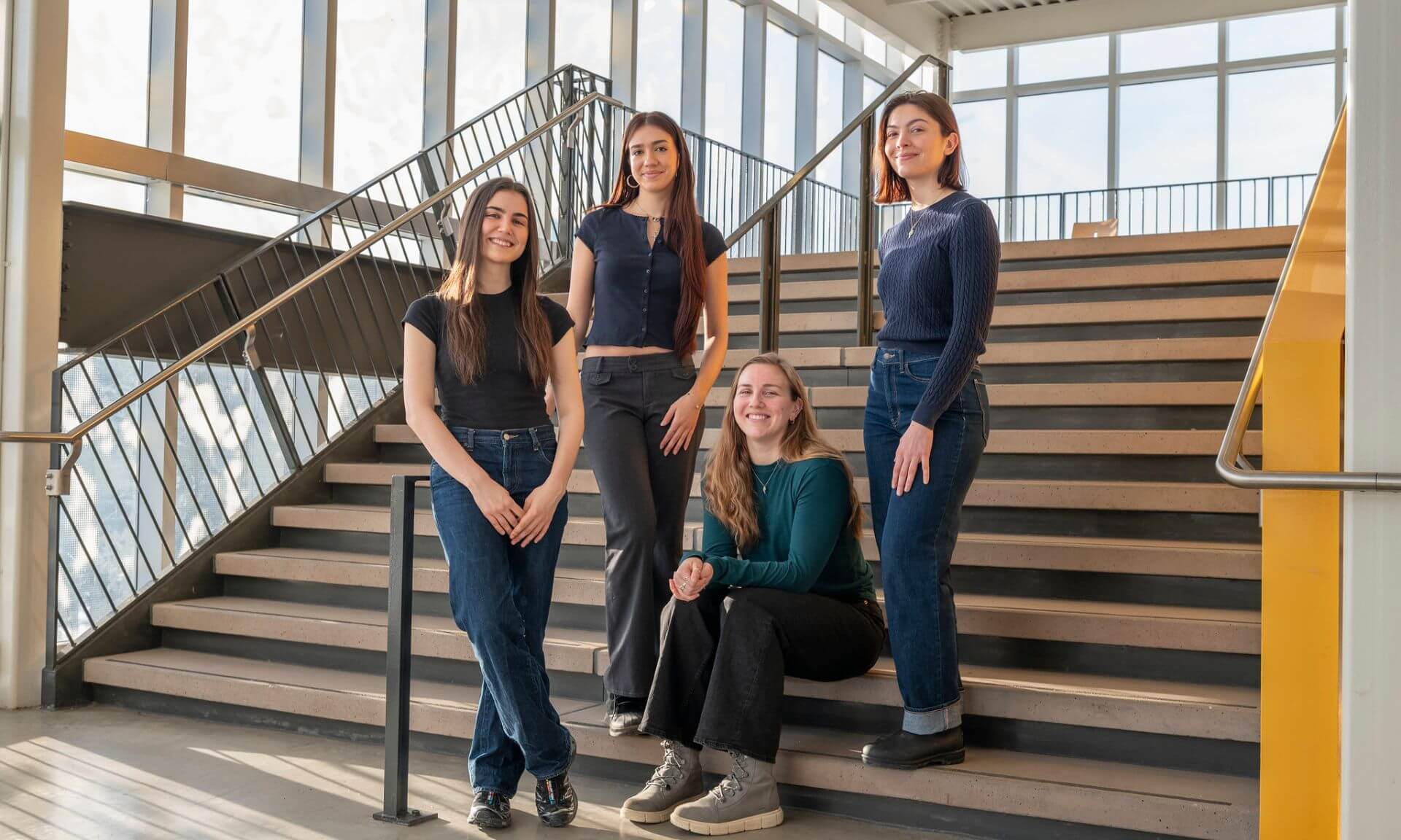 Anne-Catherine Pelletier, Anne-Sophie Gervais, Amélie Poirier et Alexandra Deschamps