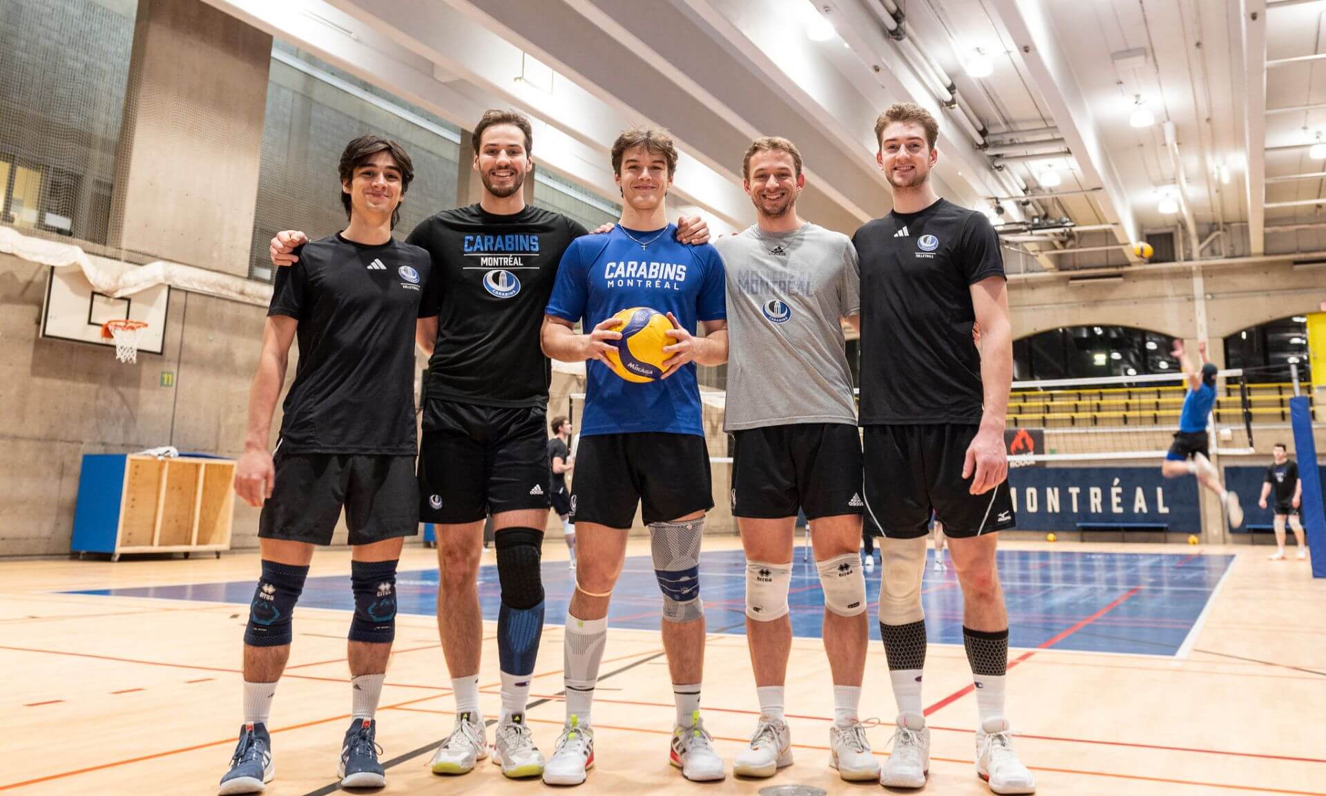 Raphaël Tremblay, Guillaume Samson, Antoine Cazabon, Maxime St-Denis et Hugo Considère.