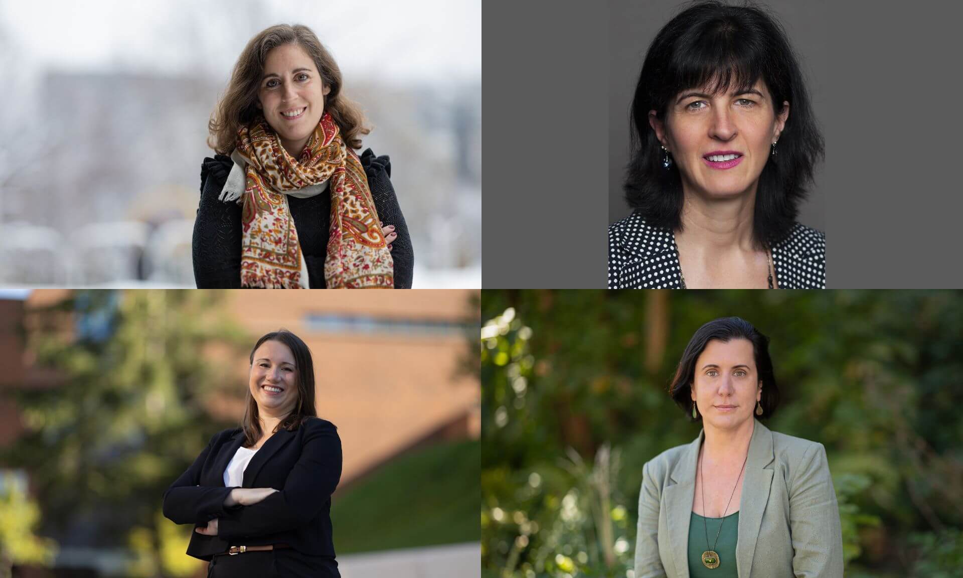 Les professeures de la Faculté de droit Noura Karazivan, Martine Valois, Karine Millaire et Miriam Cohen
