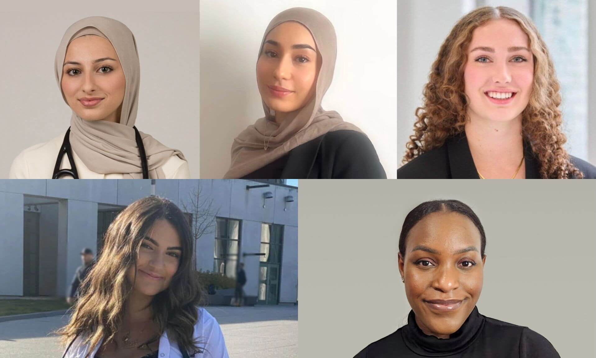 Nada Barakat, Djazya Yettou, Béatrice Ferri, Nadine Dababneh et Merveille Moungang Djifo