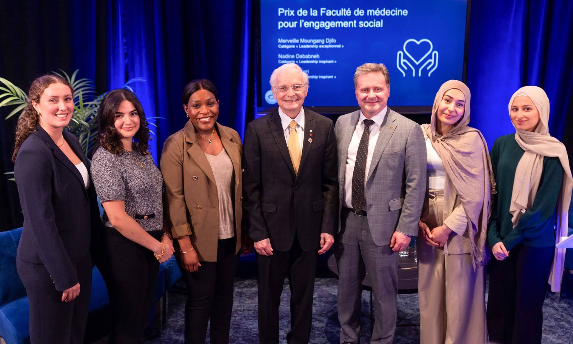 Les récipiendaires des prix Carsley-Rouleau et prix facultaires d’engagement social de la Faculté de médecine de l'Université de Montréal