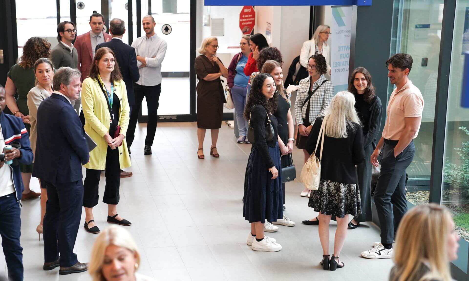 L'accueil des étudiants et étudiantes du campus délocalisé de l’UdeM dans les Laurentides, le 2 septembre, au pavillon de soins en santé mentale à l'Hôpital de Saint-Jérôme.