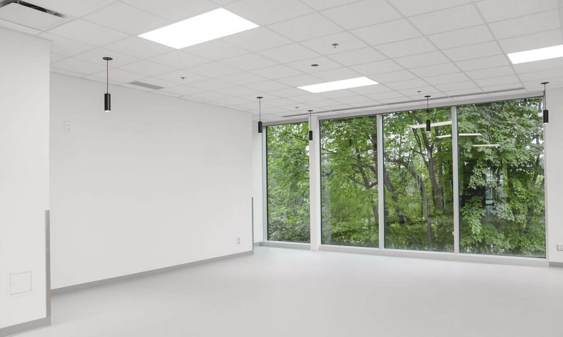 Le futur campus délocalisé de l’UdeM dans les Laurentides (en construction).