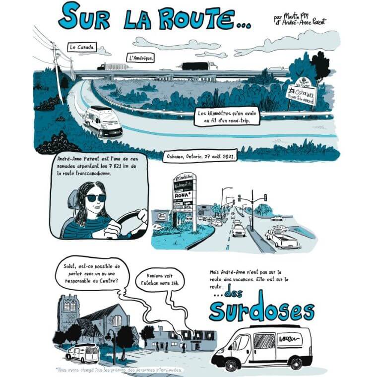 Une bande dessinée a été réalisée pour sensibiliser le public à la crise des surdoses